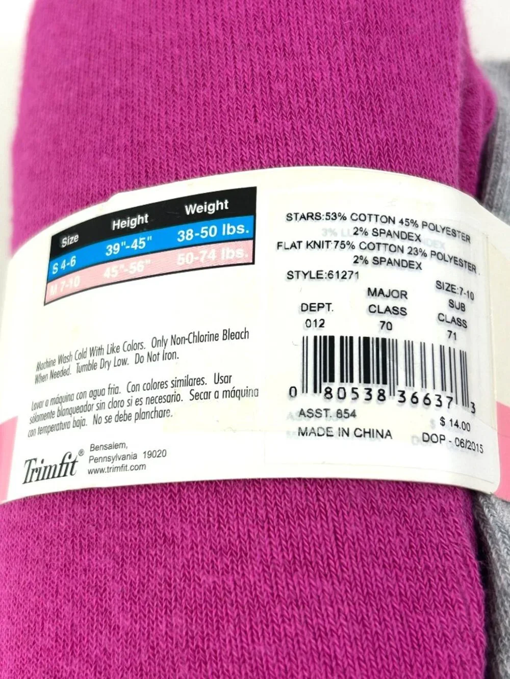 Girls’ Tights 8 Pairs M 7-10 Multi, Trim Fit, Capelli, Cat & Jack Casual Party